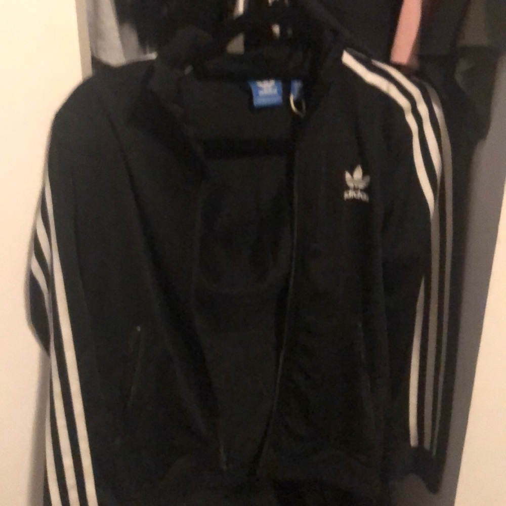 Boys adidas zip down jacket
